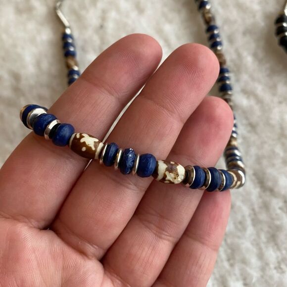 90’s Matching Beaded Necklace and Bracelet Set Surfer Girl - Picture 2 of 5